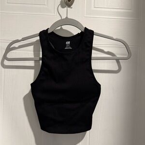 H&M Black Crop Top
